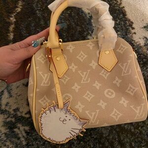 Louis Vuitton Beige and Yellow Mini Bag